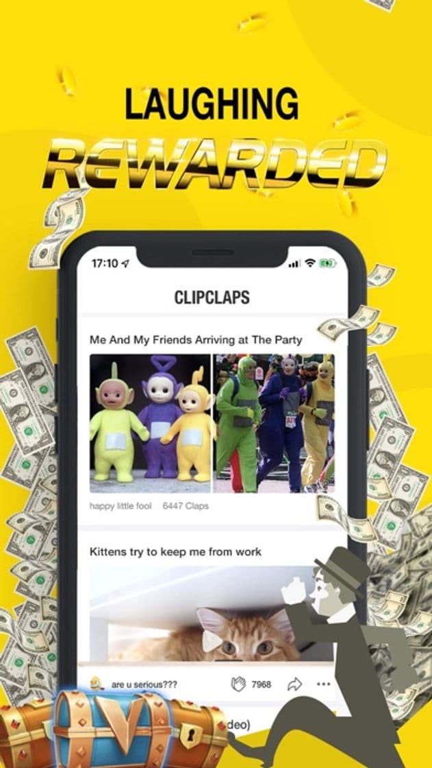 App ClipClaps - Cash for Laughs