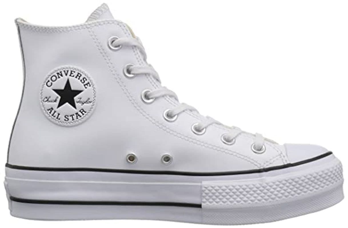 Product Converse Chuck Taylor CTAS Lift Hi, Zapatillas para Mujer, Negro