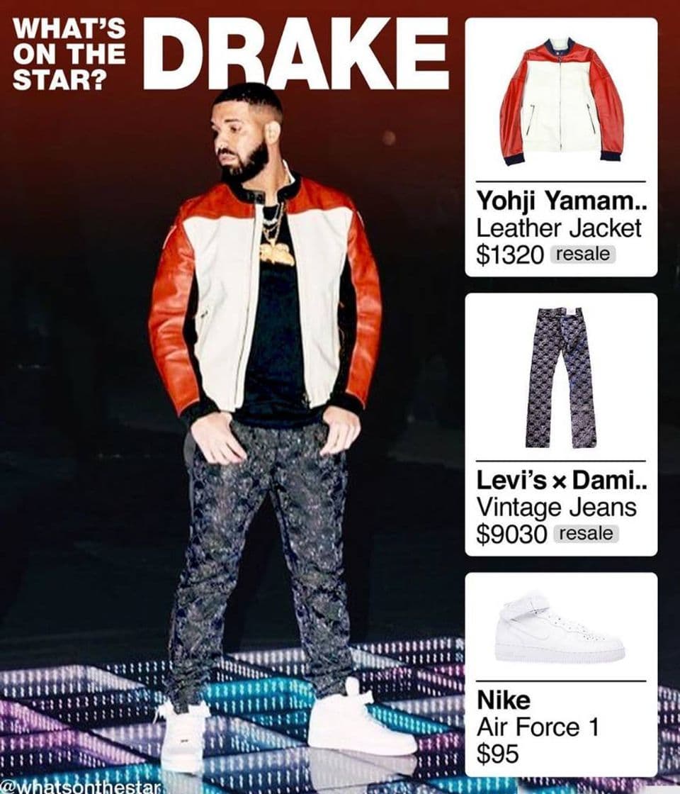 Moda Outfif De DRAKE en WHATS ON THE  STAR