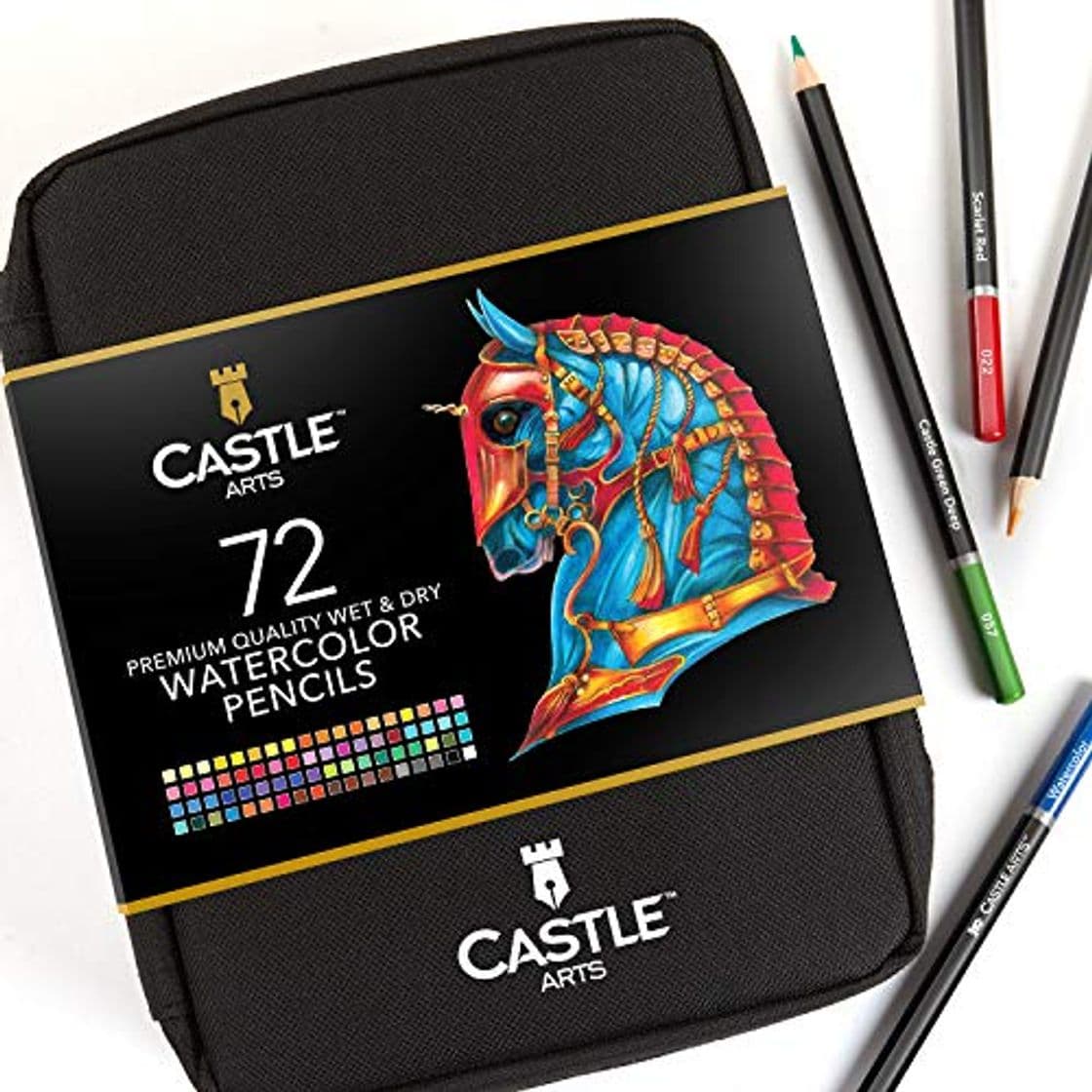 Producto Castle Arts - Juego de 72 lápices de acuarela en estuche con