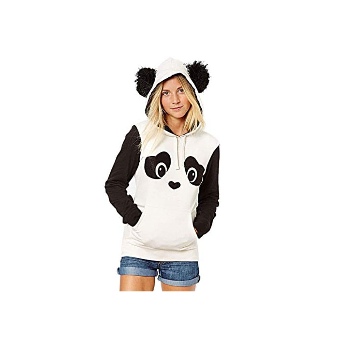 Product Overdose Sudadera con Capucha para Mujer Panda Pocket con Mejor Venta Sudadera con Capucha Linda con Capucha Tops Blusa SeñOra Arriba