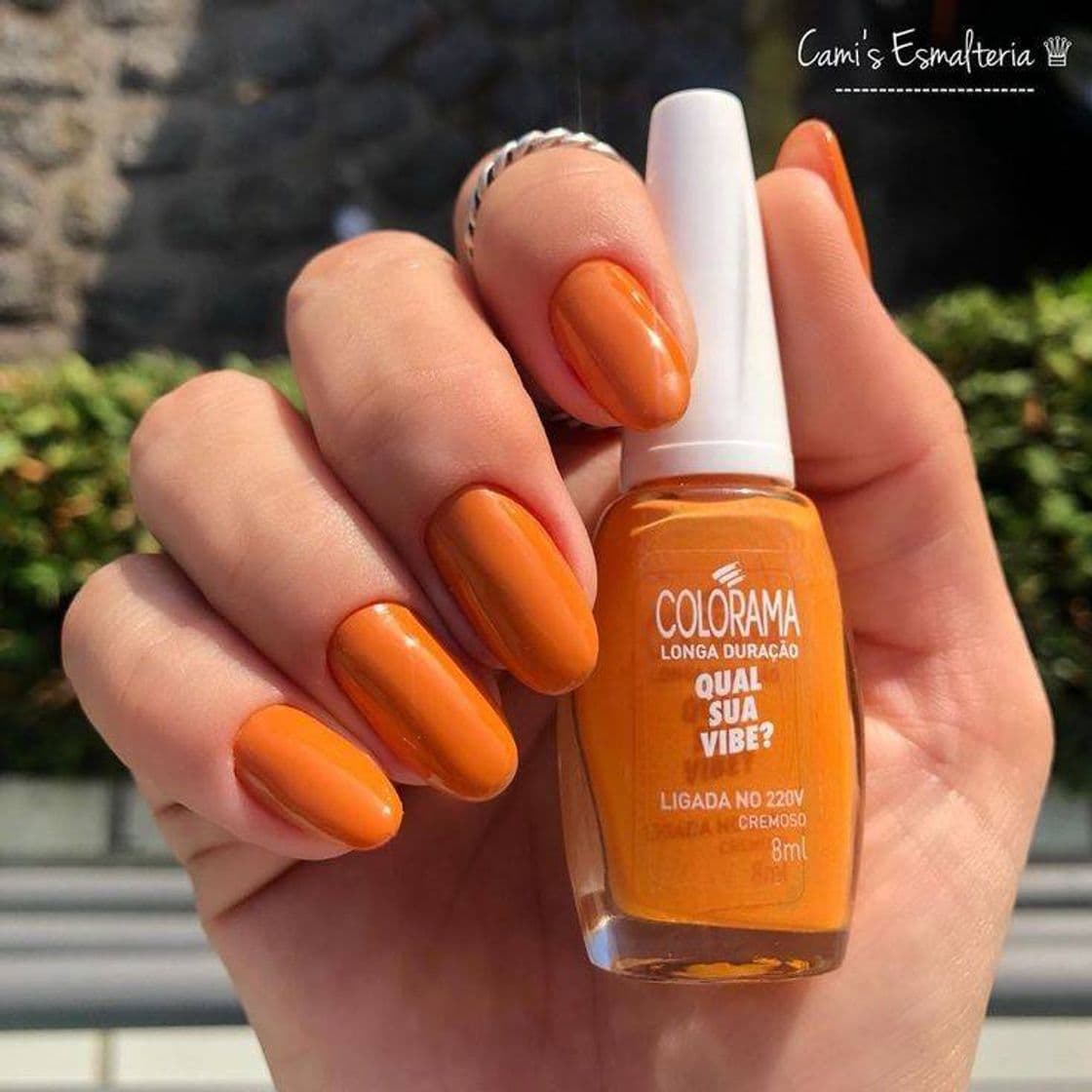 Fashion #nails #orange