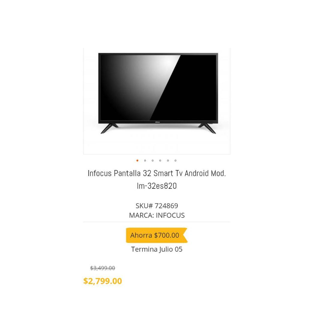 Producto Infocus Smart tv