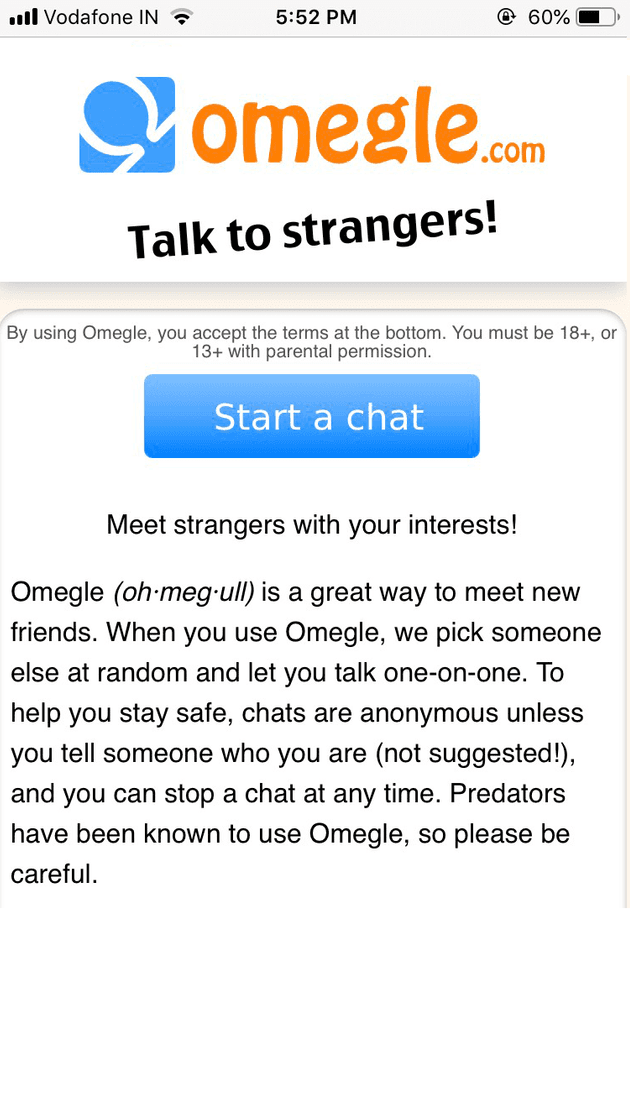 App Omegle