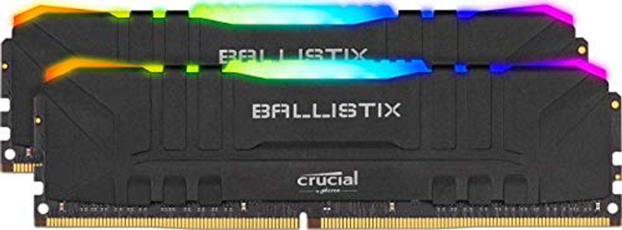 Product Crucial Ballistix BL2K8G30C15U4BL RGB, 3000 MHz, DDR4, DRAM, Memoria Gamer para Ordenadores