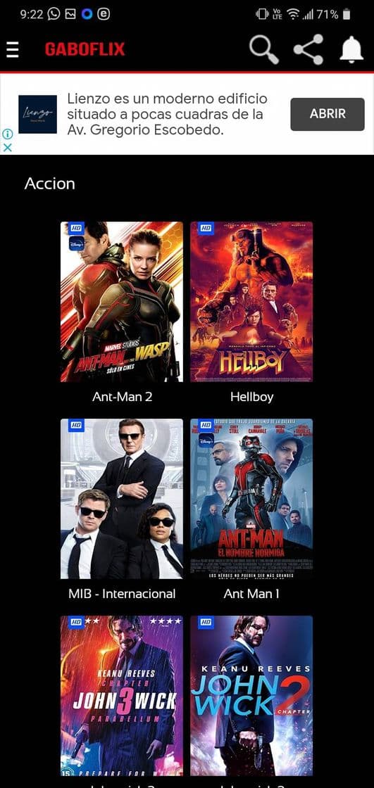 App Peliculas online gratis