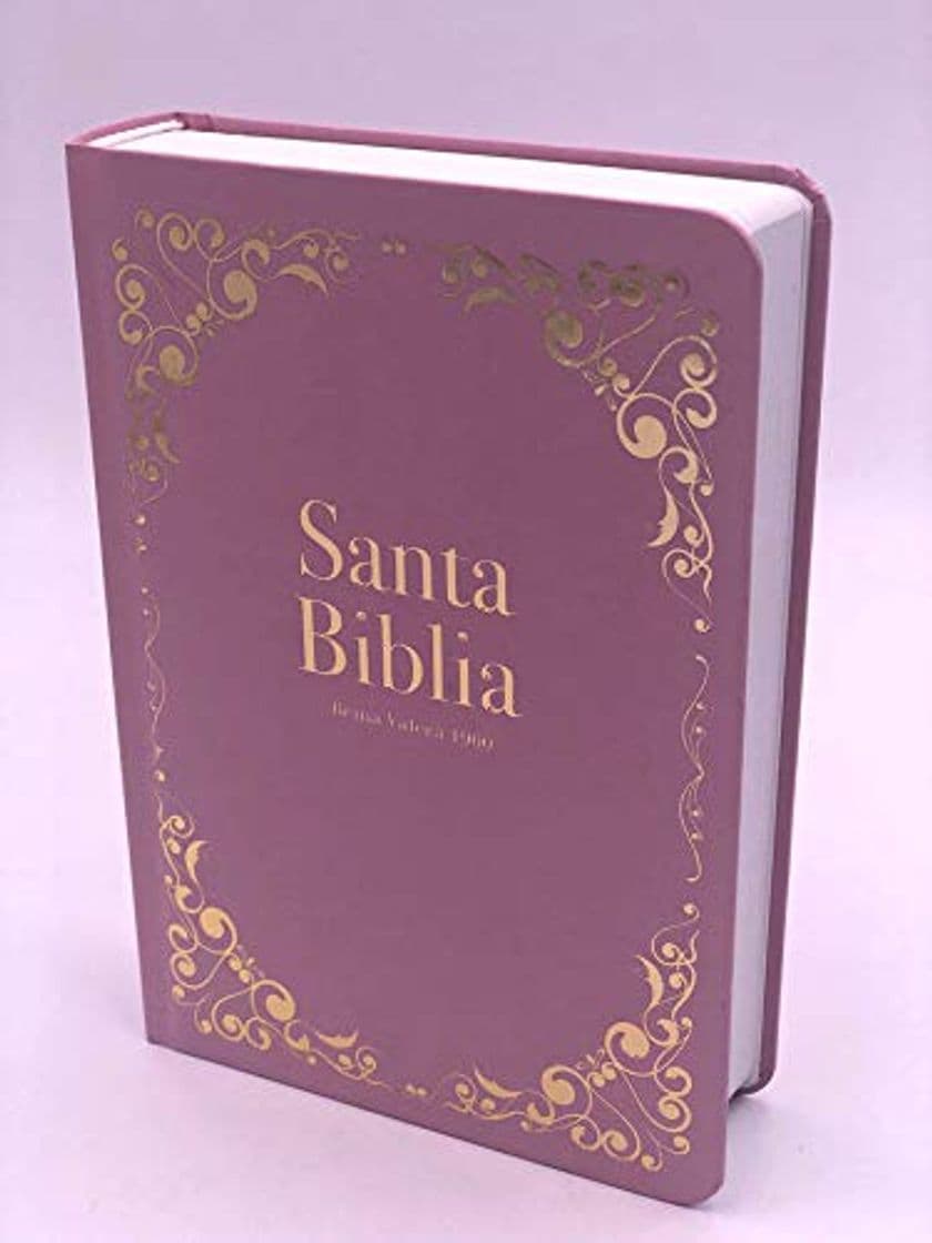 Libro Biblia Reina Valera 1960 Tapa Flexible portátil Letra Grande Rosa