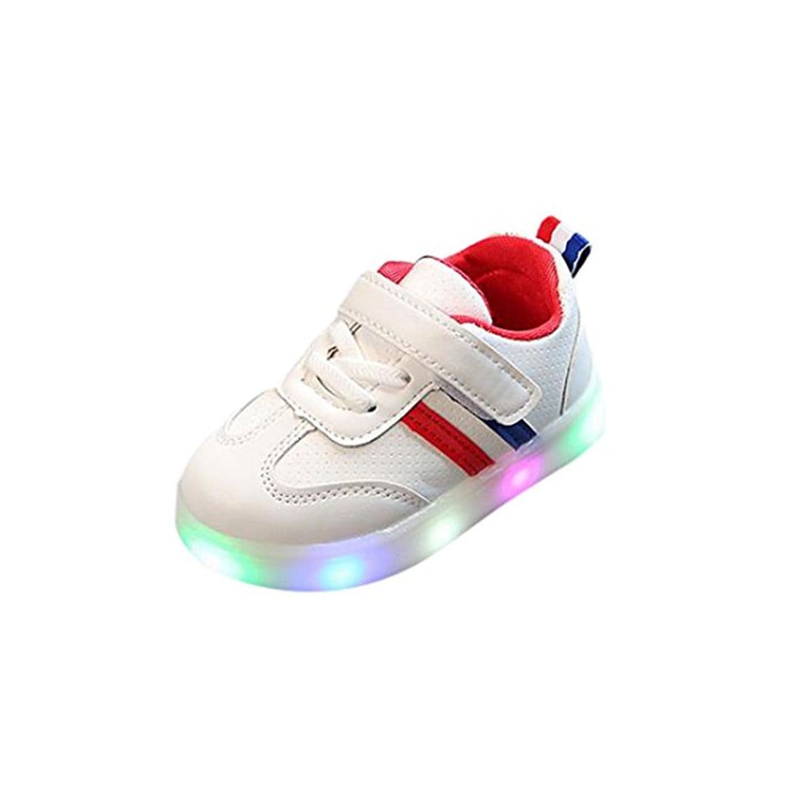 Producto ZODOF Niño niño niños Zapatos de Rayas de bebé LED iluminan Zapatillas Luminosas Calzado Deportivo Running Zapatos Ligero y Transpirables para Unisex Niños