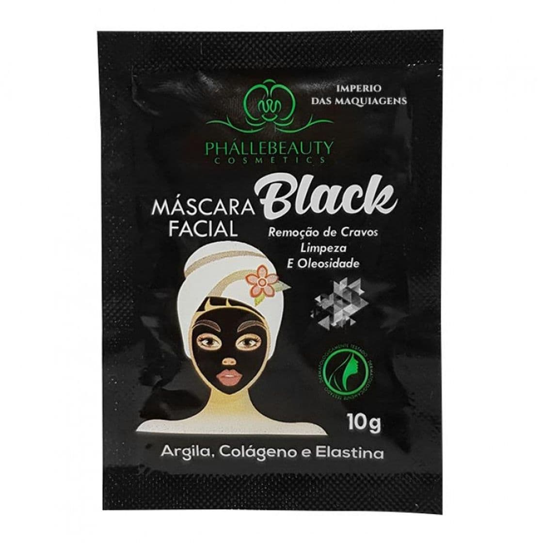 Fashion Máscara Facial Black 