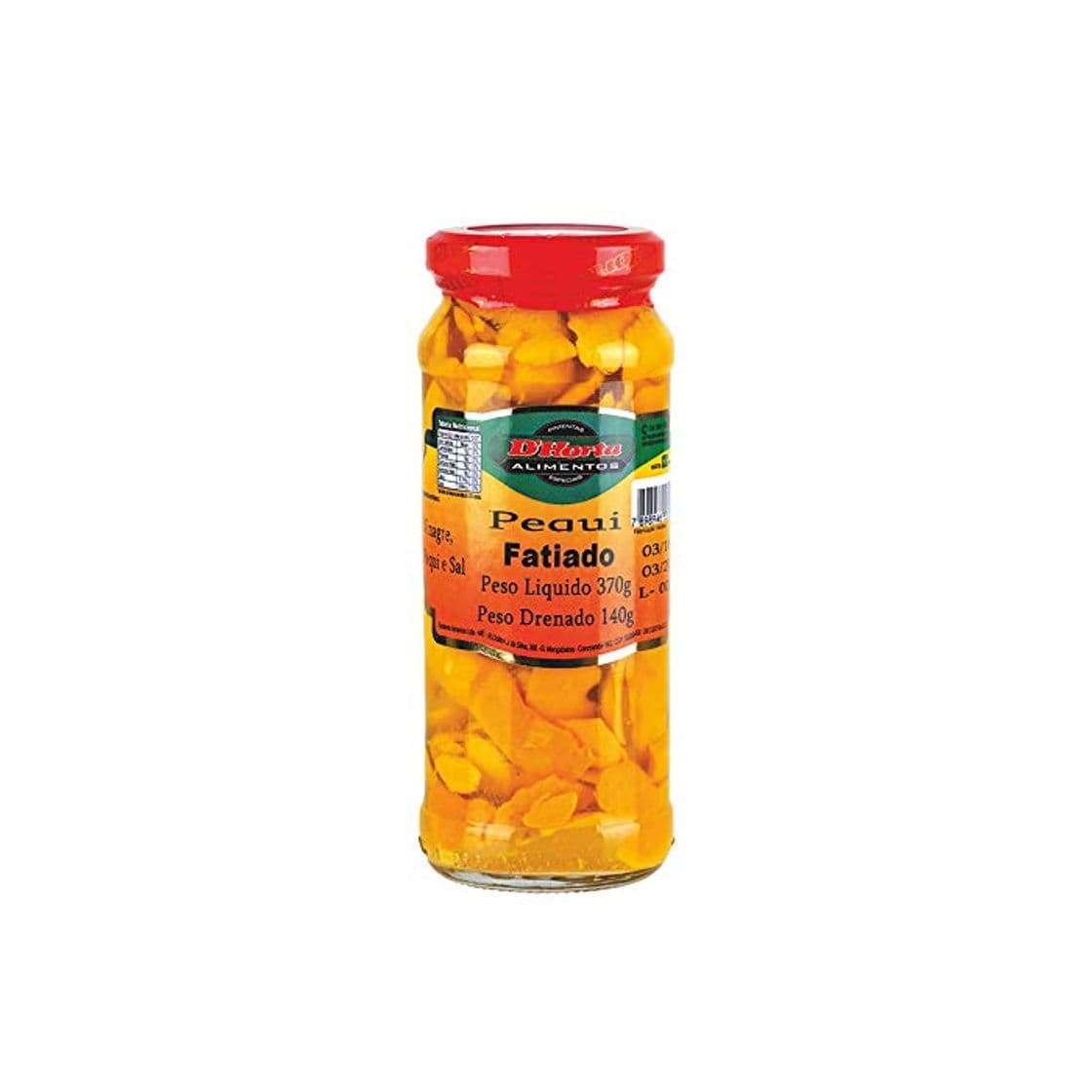 Producto Trozos de fruta pequi, vaso 370g