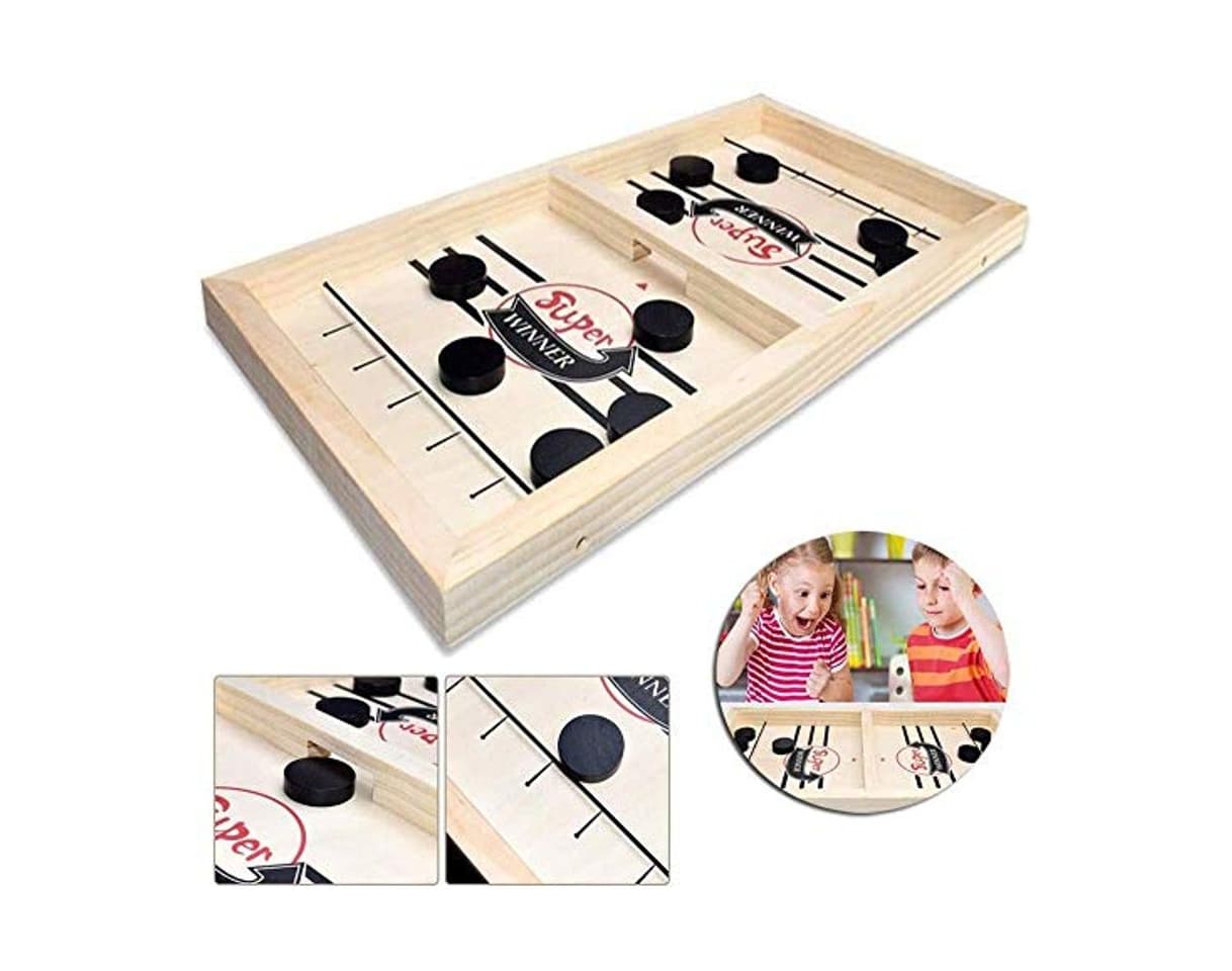 Product Sunshine smile Juego de Mesa de Hockey,Fast Sling Puck Juego,Juguete de Tablero