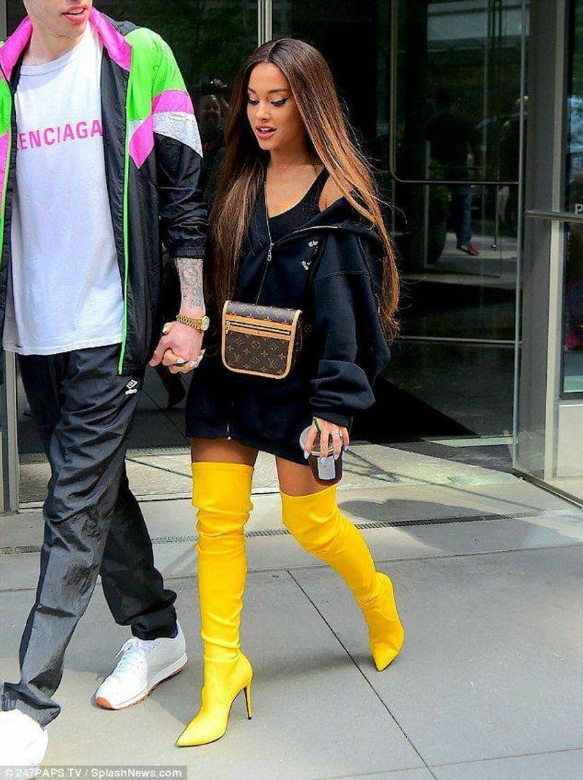 Fashion Yellow Boot Ariana Grande 💛