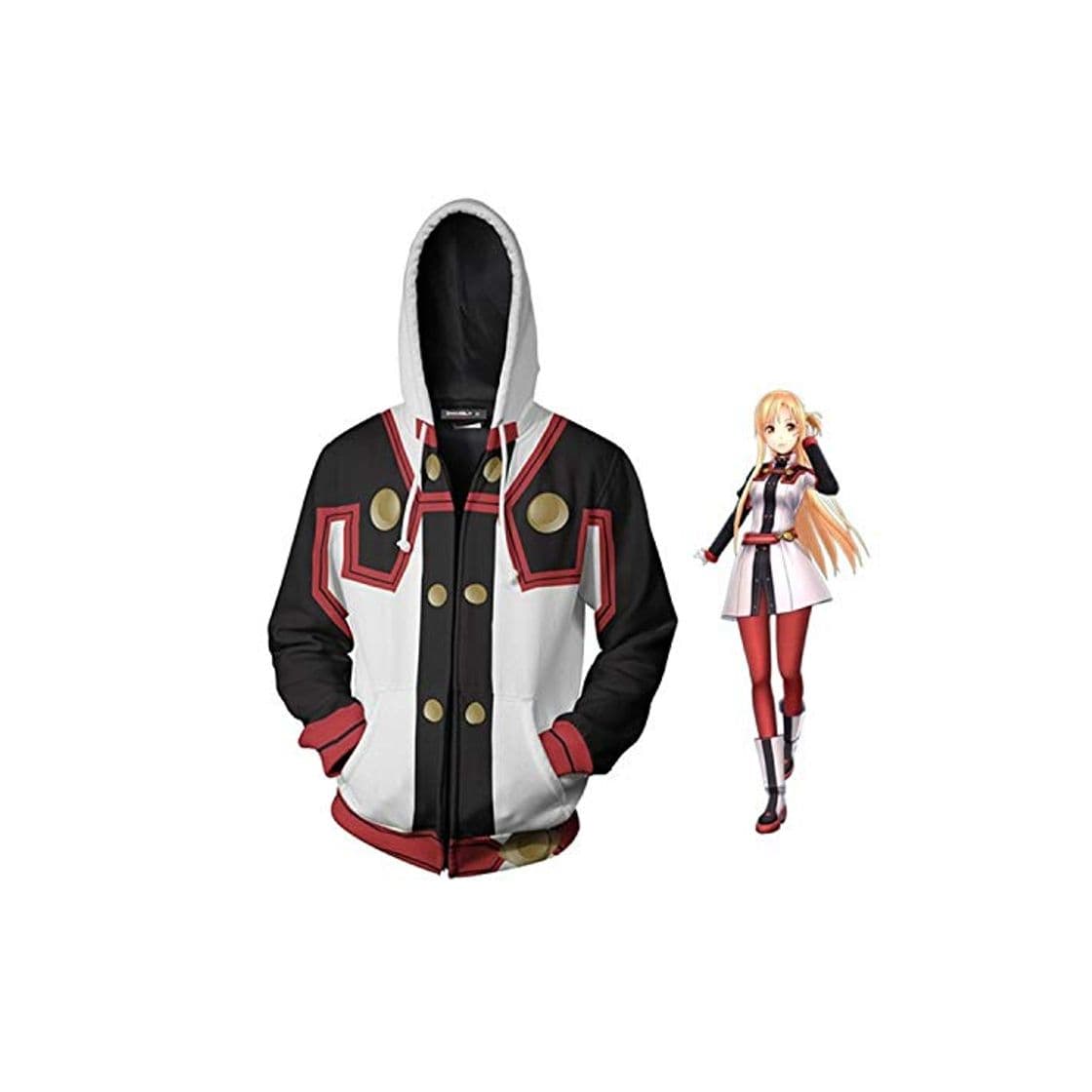 Product BEAUTYL  Sword Art Online Costume Sword Art 3D Sweater Print Cardigan con