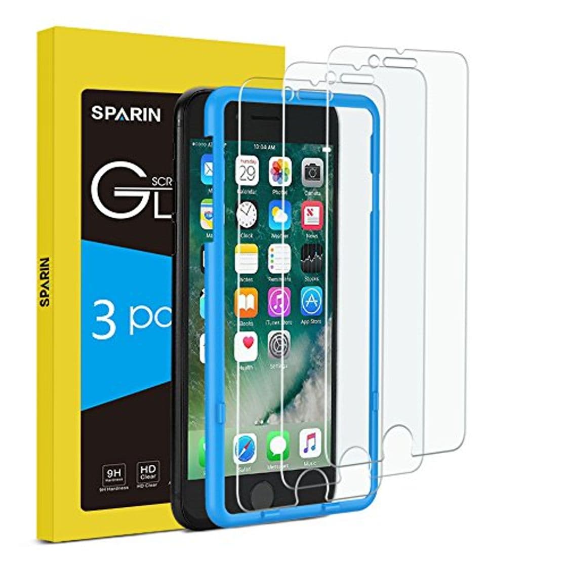 Electronic SPARIN [3-Pack] Protector Pantalla iPhone 6/6s/7/8