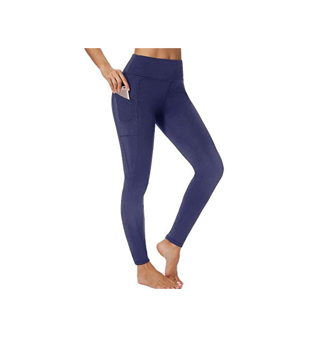 Producto FITTOO Mallas Leggings Mujer Pantalones Deportivos Yoga Alta Cintura Elásticos y Transpirables #2 Azul Oscuro L