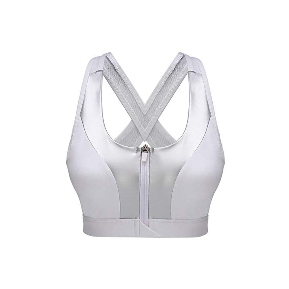 Producto Sujetador Deportivo Acolchado para Mujer Sujetador De Gimnasio Paracremallera Frontal Sujetador Deportivo Ajustable A Prueba De Golpes Fitness De Secado Rápido Hermosa Espalda Ropa Interior Deporti