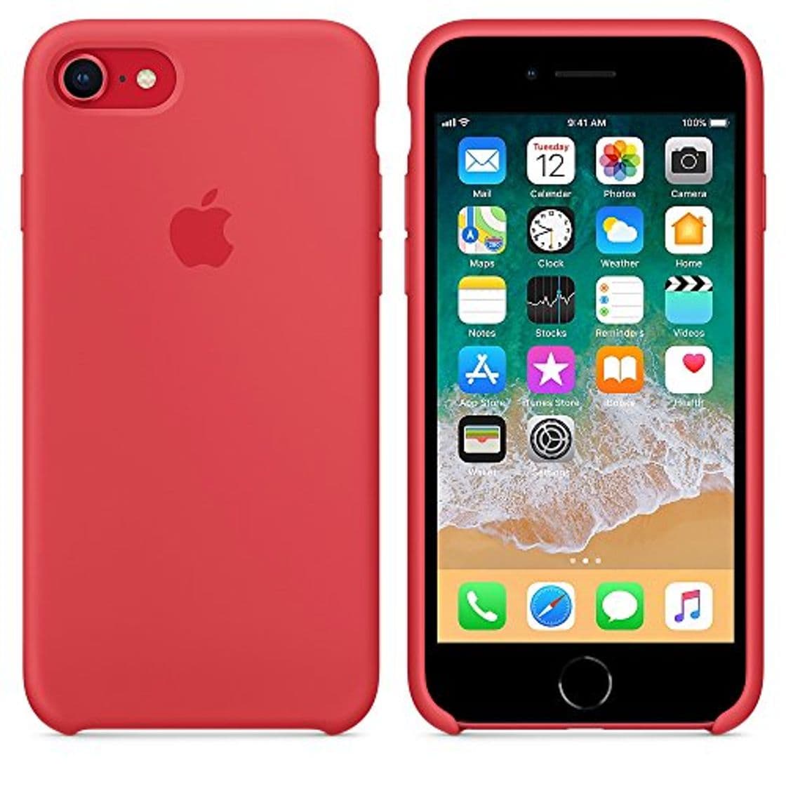 Producto Funda para iPhone 7/8 Carcasa Silicona Suave Colores del Caramelo con Superfino