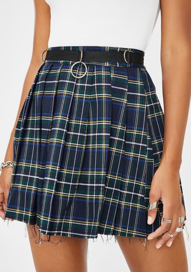 Producto Current Mood Plaid Mini Skirt