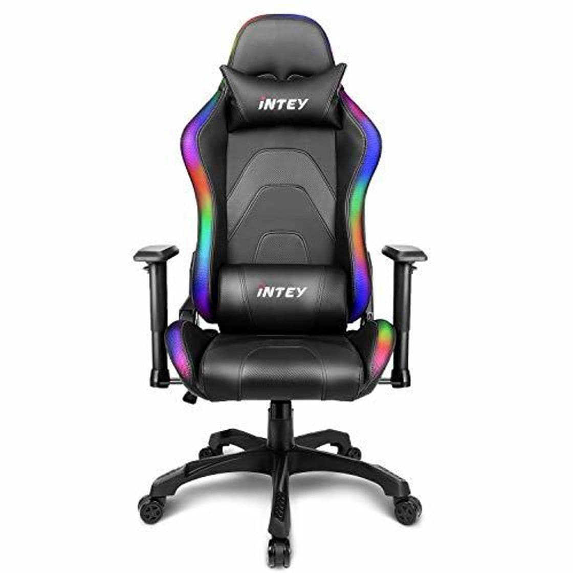 Home INTEY Silla Gaming, Silla Gamer con Tira de LED RGB, Silla Gaming