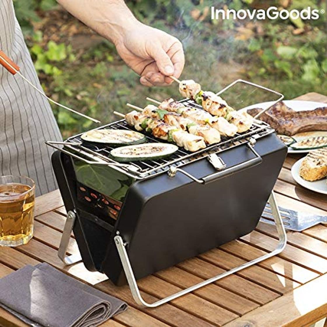 Producto InnovaGoods Maletín Barbacoa de Carbón Portátil y Plegable Handy·Q - Picnic