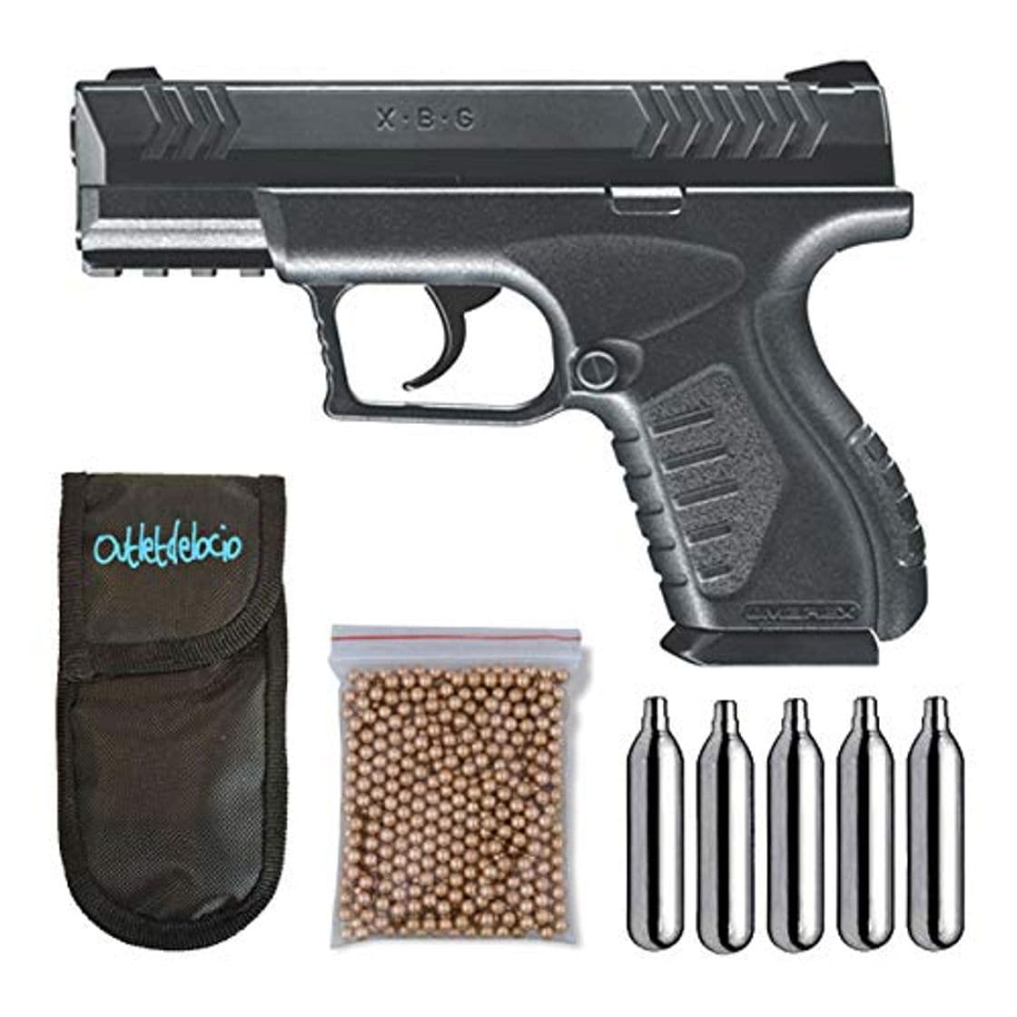 Producto Outletdelocio. Pistola Perdigón Umarex XBG. Calibre 4,5mm BBS.