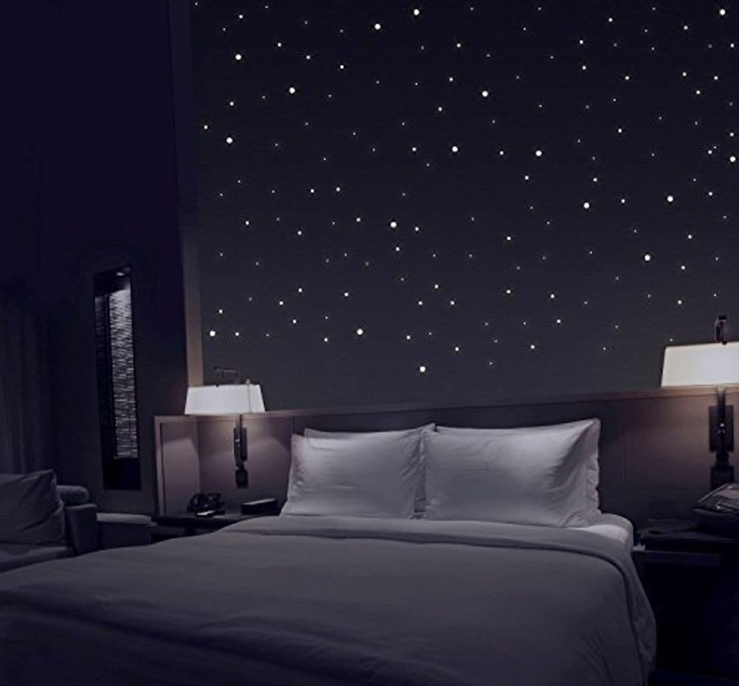 Producto TALINU cielo de estrellas de 277 puntos luminosos, pegatinas fluorescentes, luz extra