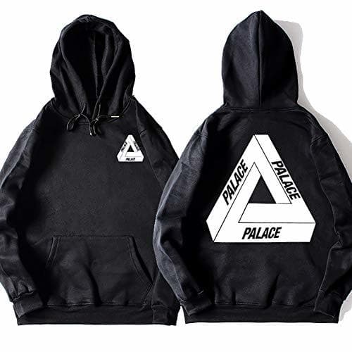 Moda Sudaderas con Capucha Gruesas para Hombre Sudaderas Sueltas con Estampado Casual Palace