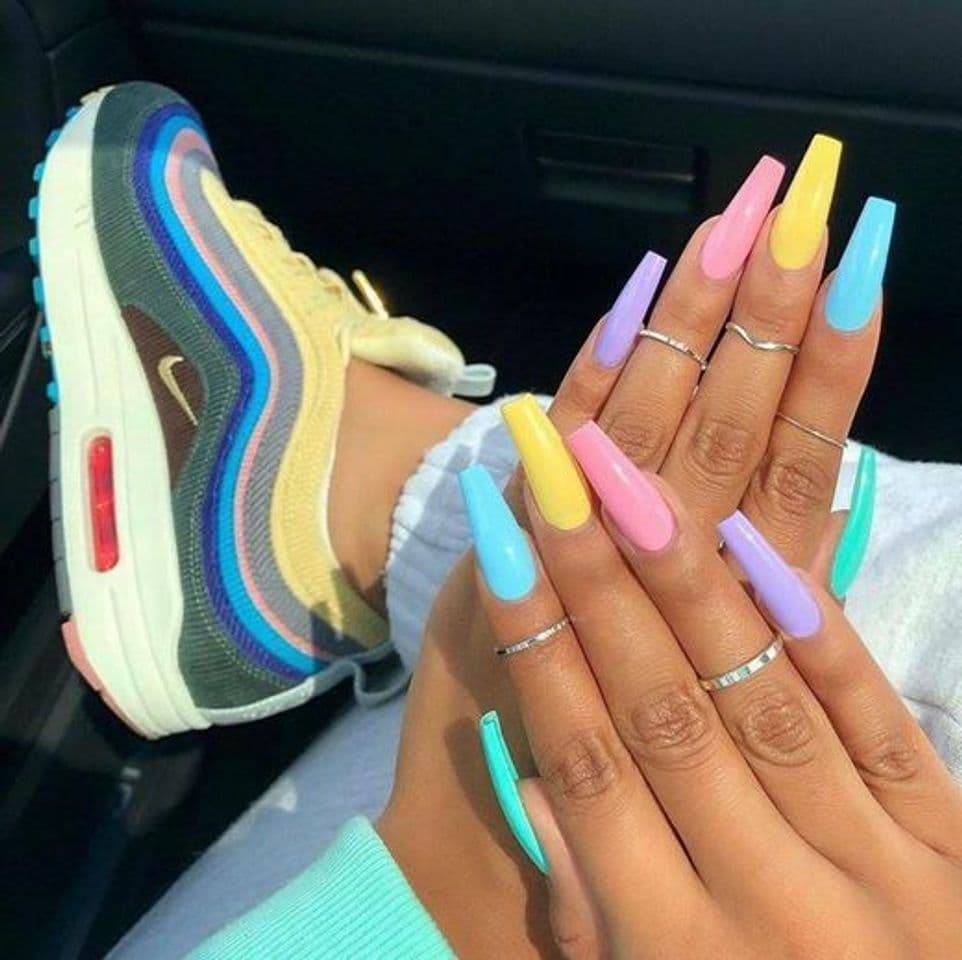 Fashion acrylic nail 😻