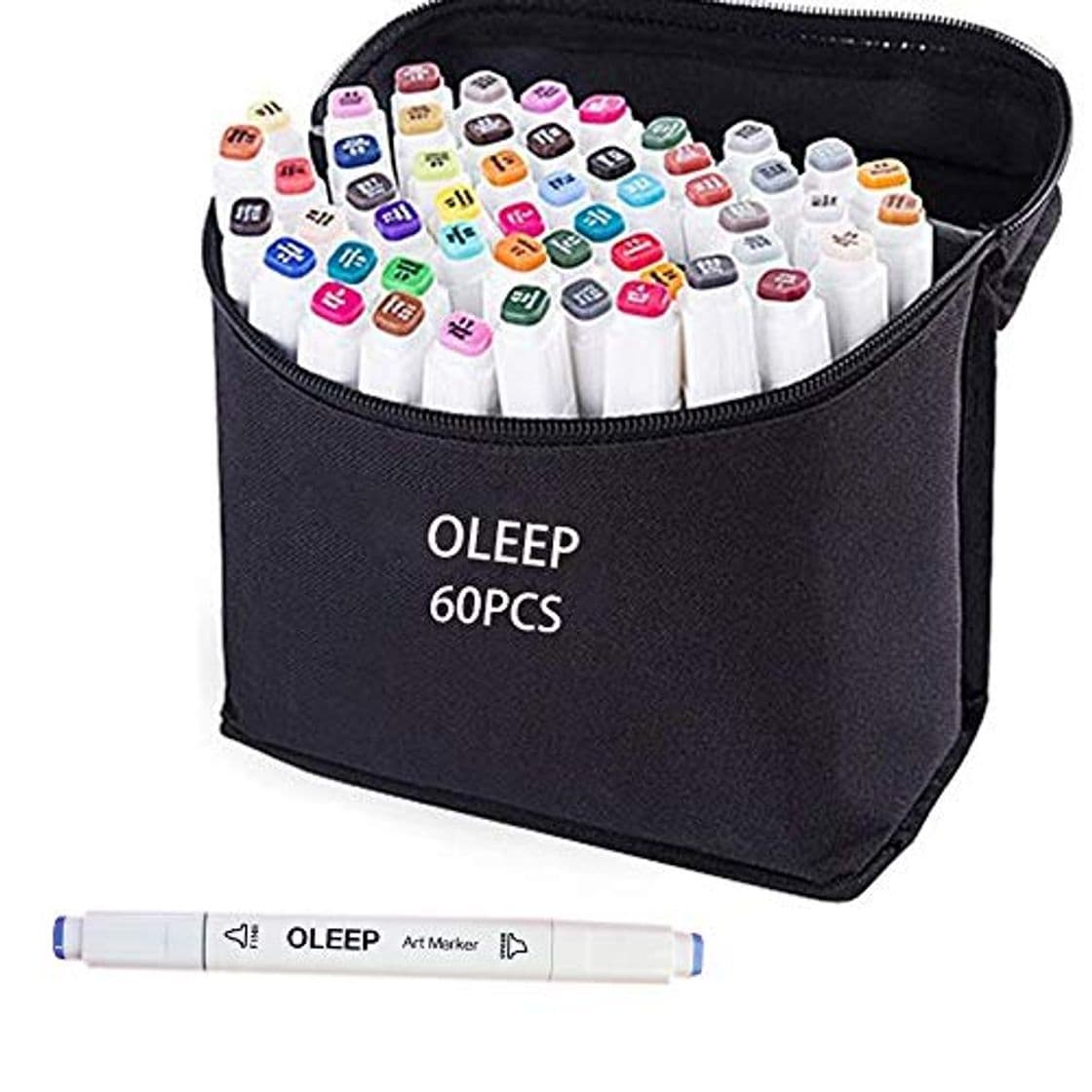 Home oleep 60 color Touch cinco arte dibujo marcadores de doble punta amplia