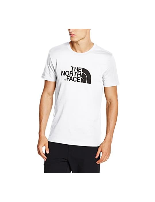 Fitness The North Face S/S Easy H Camiseta de Manga Corta, Hombre, Blanco