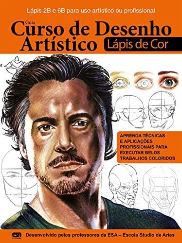 Libro Guia Curso de Desenho Artístico - Rosto: com lápis de cor Ed.01