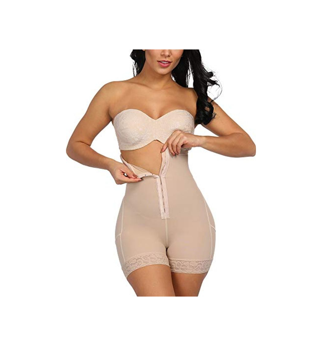 Fashion FeelinGirl Mujer Shapewear Modeladora Faja Reductora Adelgazantes Bodysuit de Cintura con Pierna