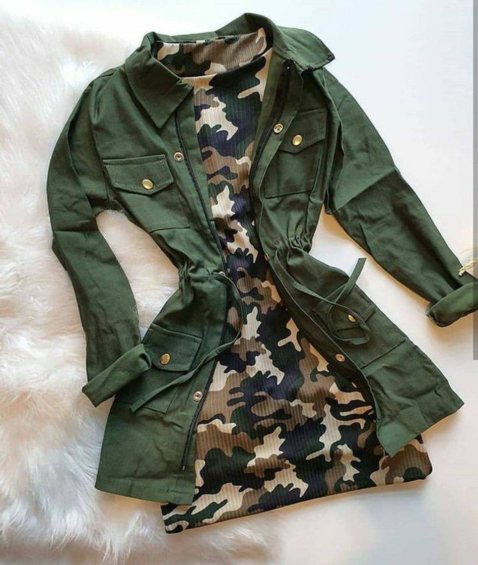 Moda Vestido militar