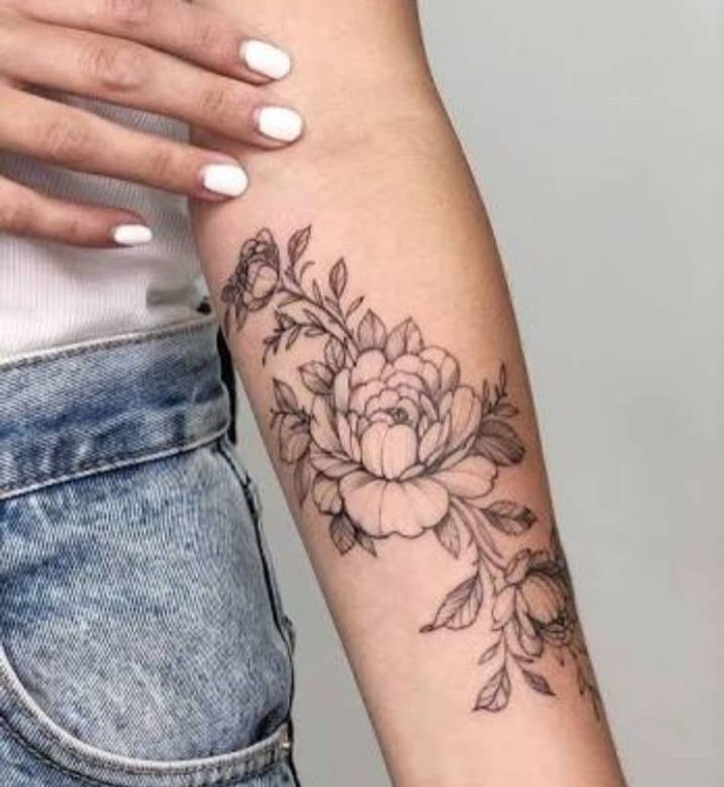 Moda Tatuagem de flor