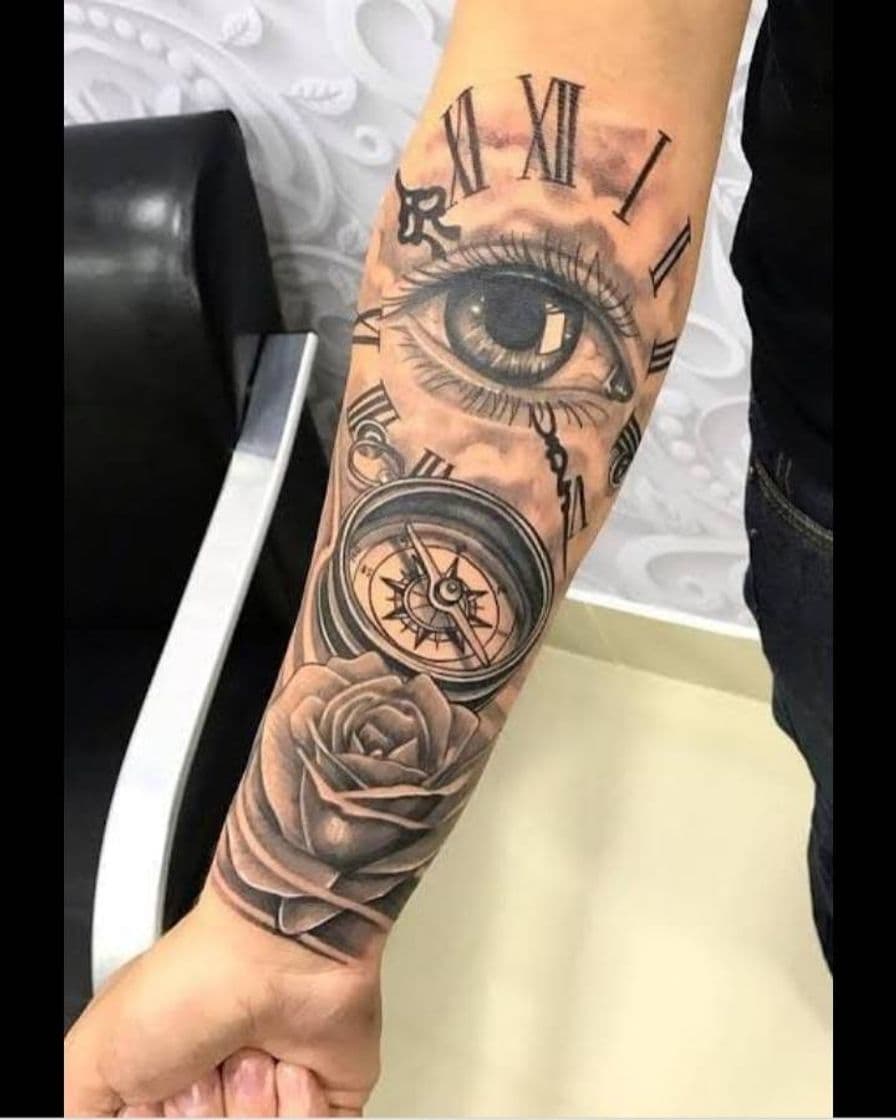 Moda Tatuagem de relógio