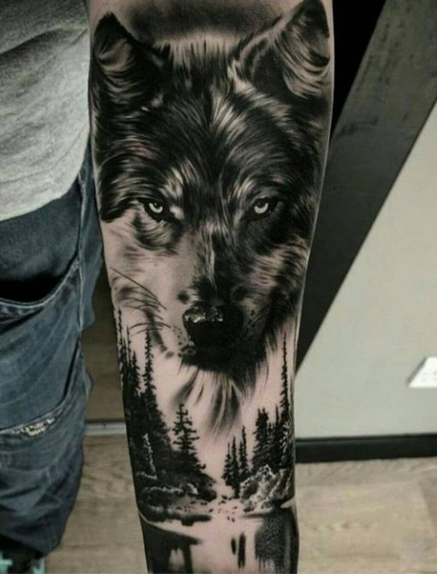 Moda Tatuagem de lobo