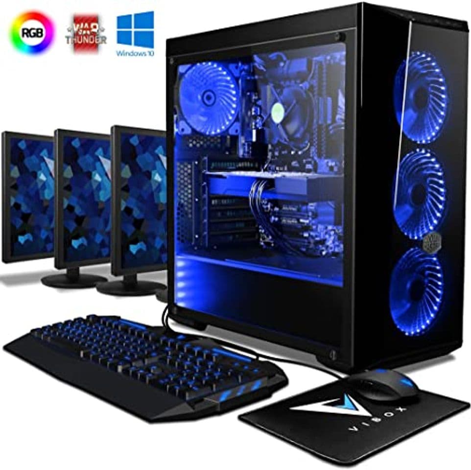 Electronic Vibox Kaleidos SA4-102 Gaming PC Ordenador de sobremesa con 2 Juegos Gratis,