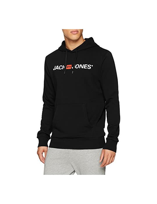 Fashion JACK & JONES Jjecorp Logo Sweat Hood Noos Capucha, Negro