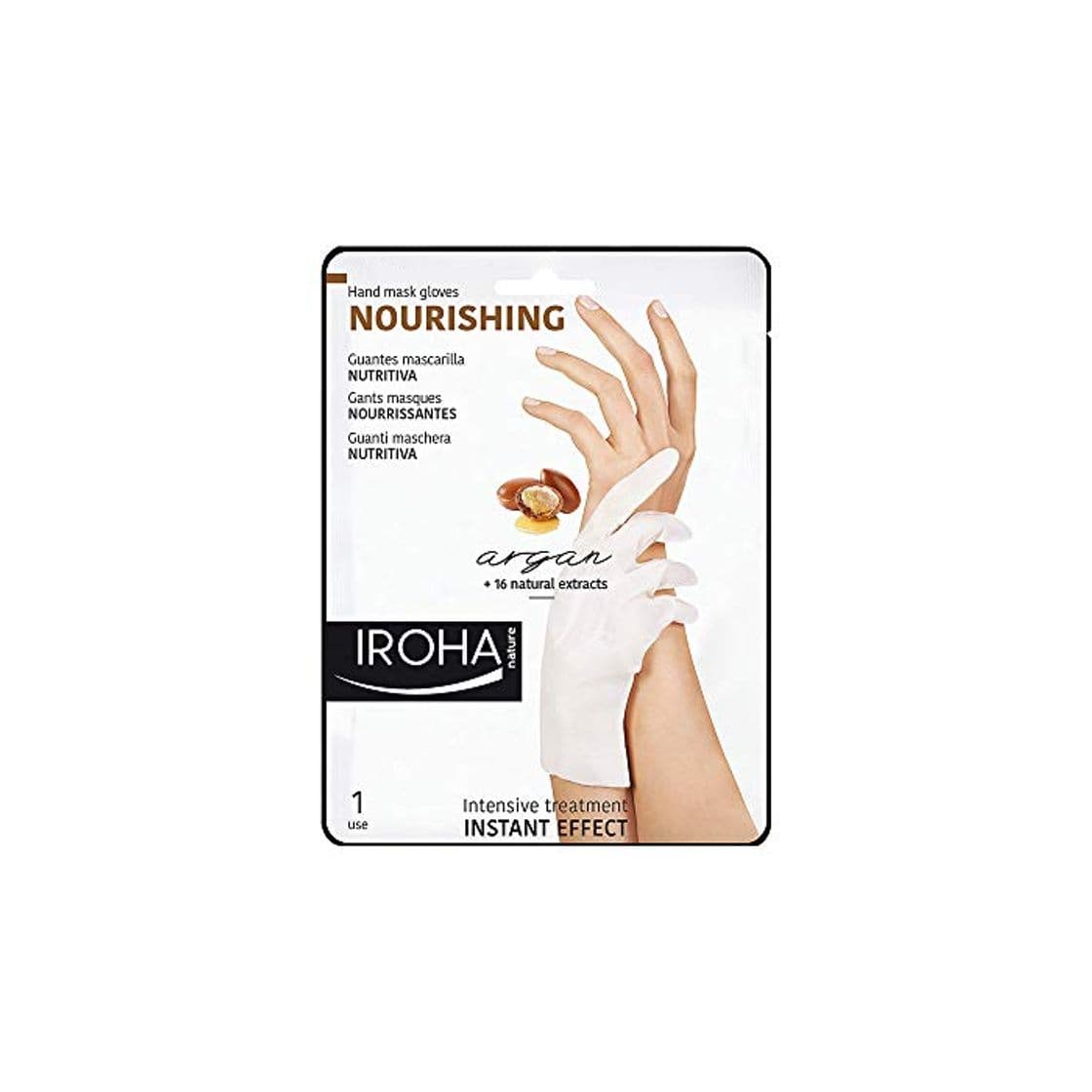 Producto Iroha Nature - Guantes Nutritivos para Manos con Argán, 2 Guantes para