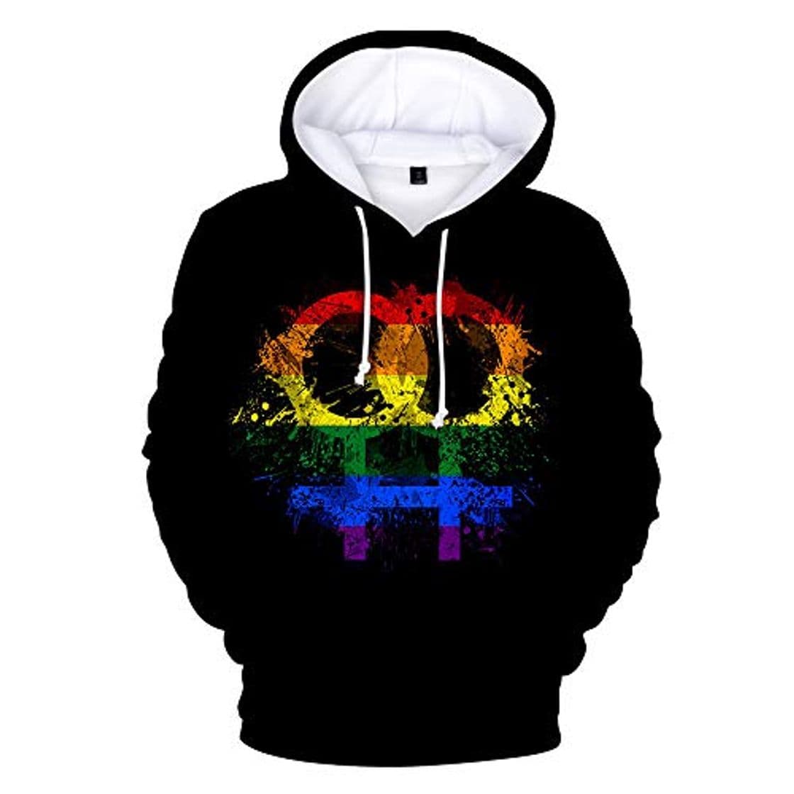 Moda eyenjoy Moda Sudadera con Capucha LGBT Lesbiana Orgullo Gay Sudadera con Capucha