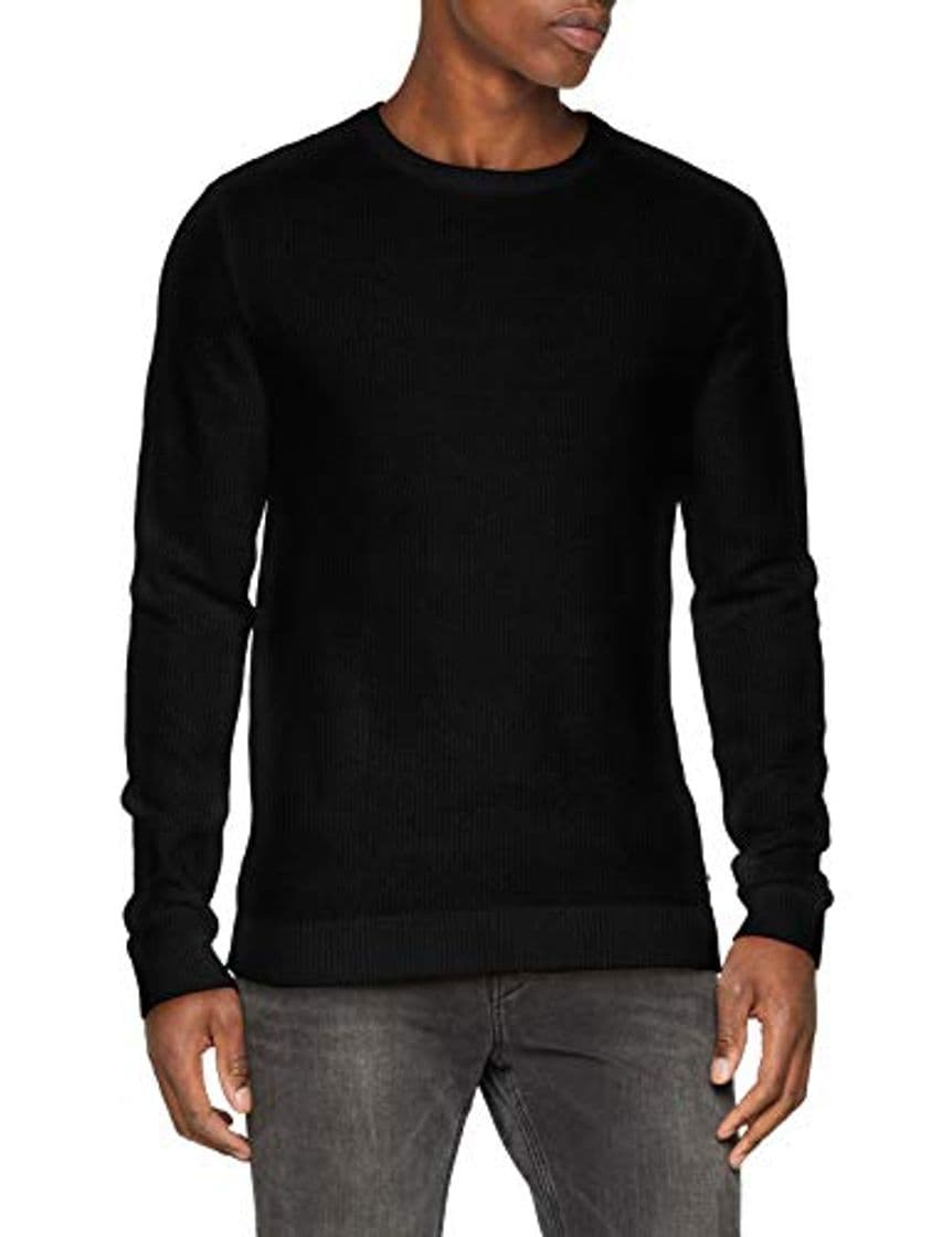 Product Jack & Jones Jjestructure Knit Crew Neck Noos suéter, Negro