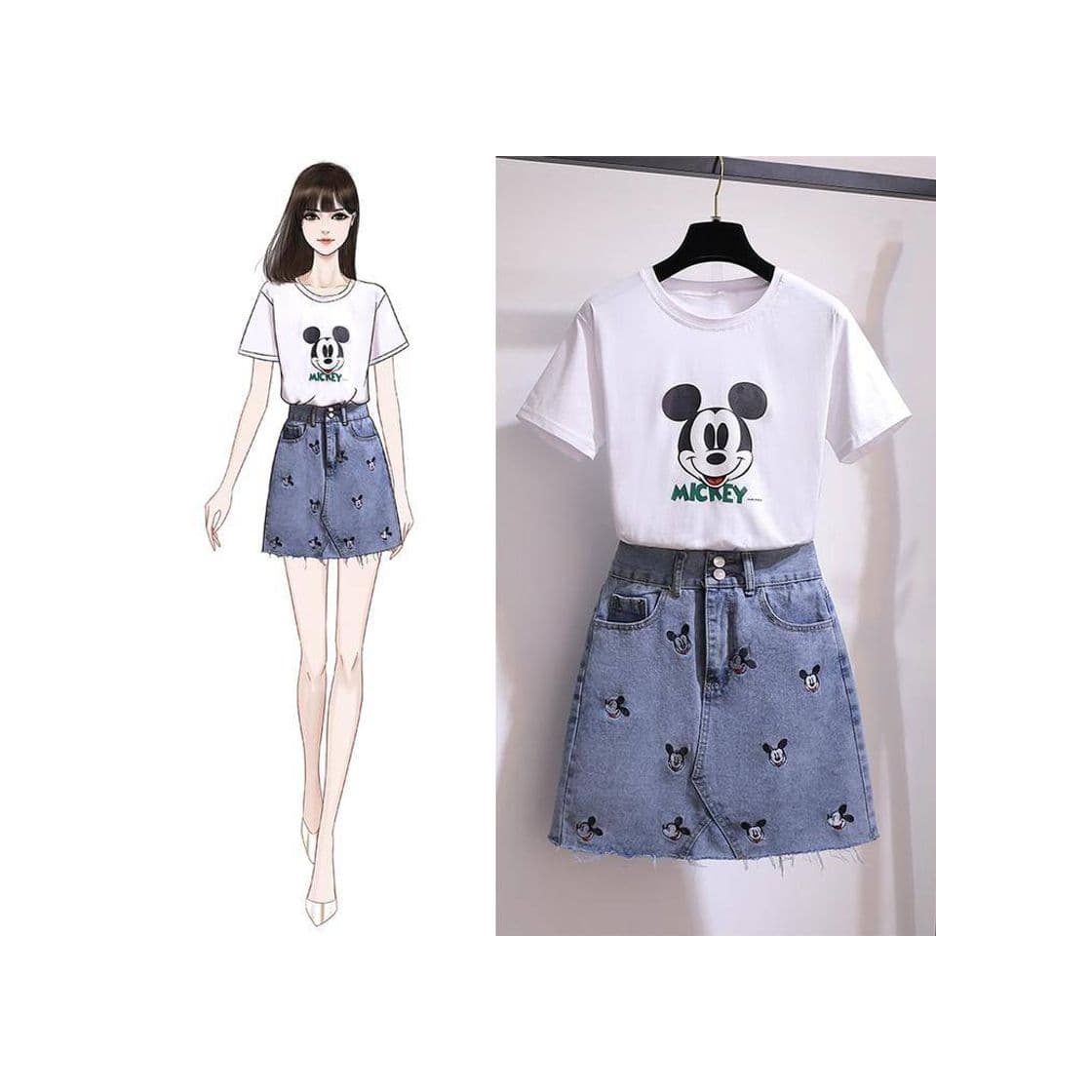 Producto Nuevo Summer Casual Mickey 2pcs Set Suit

