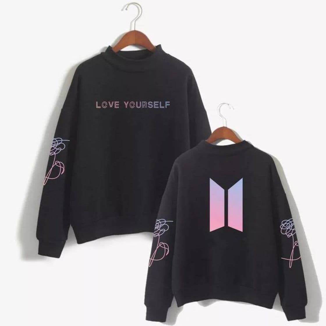 Fashion Nueva sudadera con capucha Kawaii BTS Love Yourself


