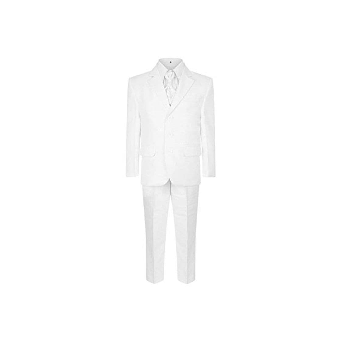 Producto Niño 5 Piezas Fiesta Boda Bautizo Comunión Graduación Formal Blanco Traje 1Y-15Y