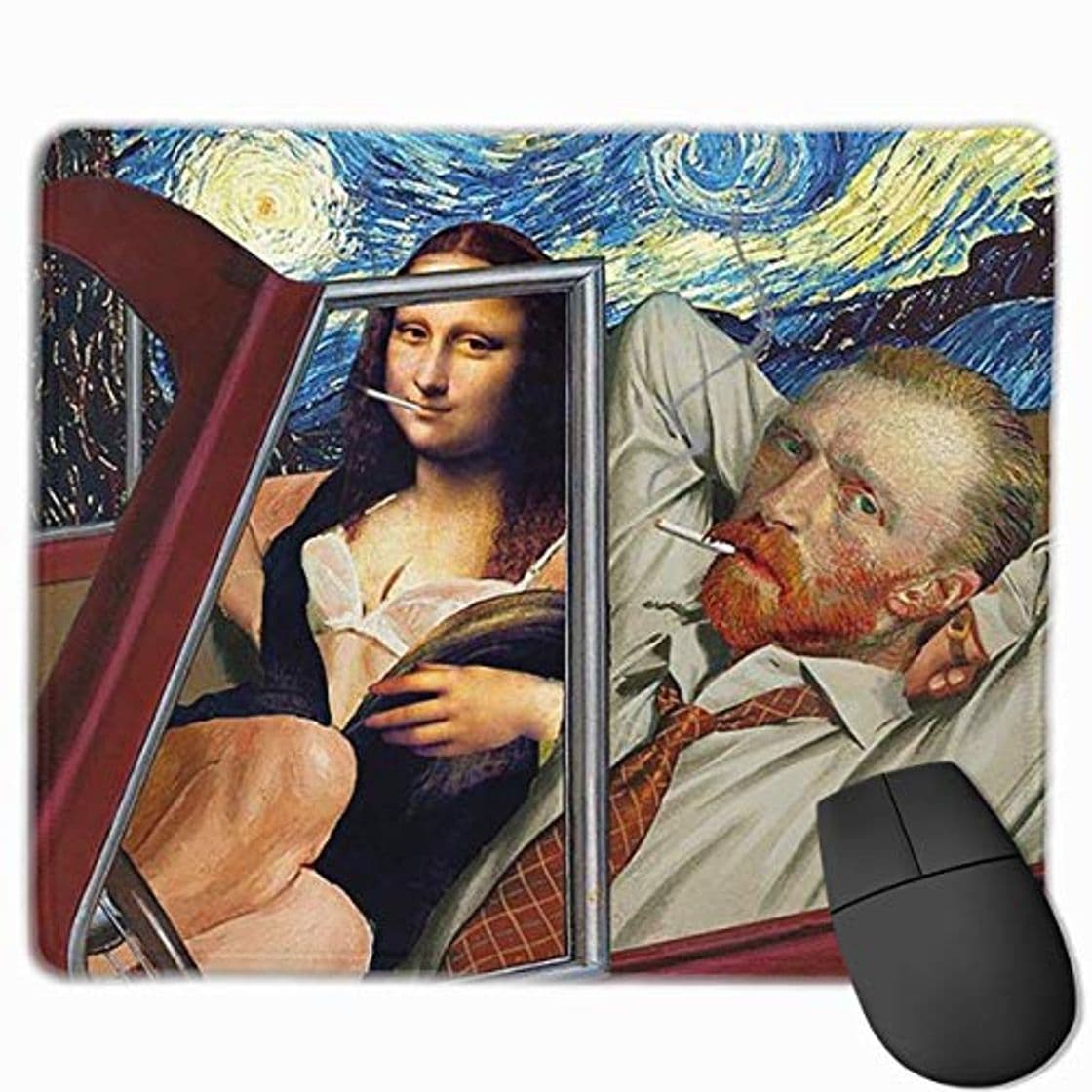 Producto Monalisa und Van Gogh Mauspad Kundenspezifisch