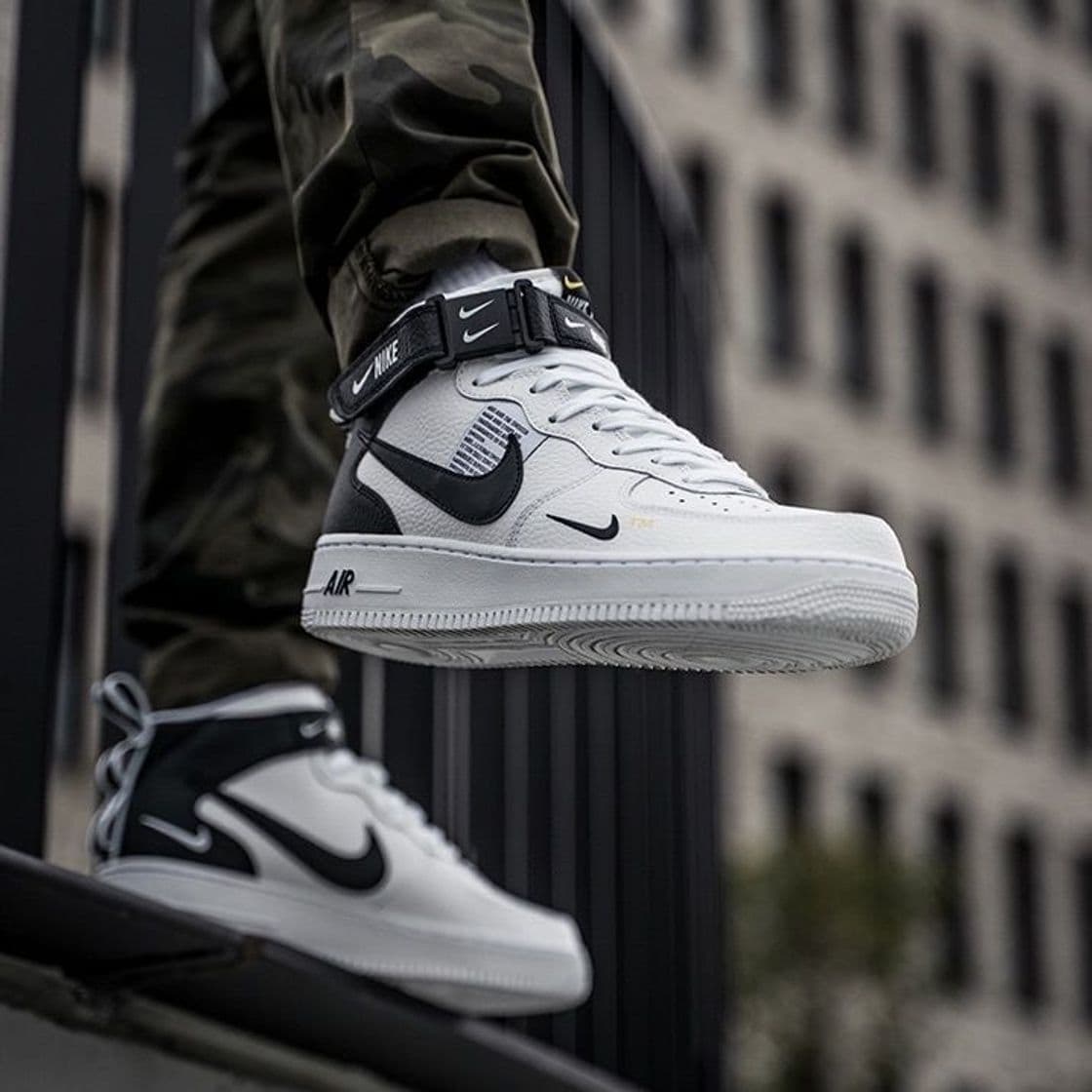 Fashion NIKE. AIR FORCE 1 MID ‘07 WHITE/BLACK