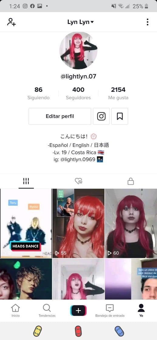 Moda Mi perfil en TikTok