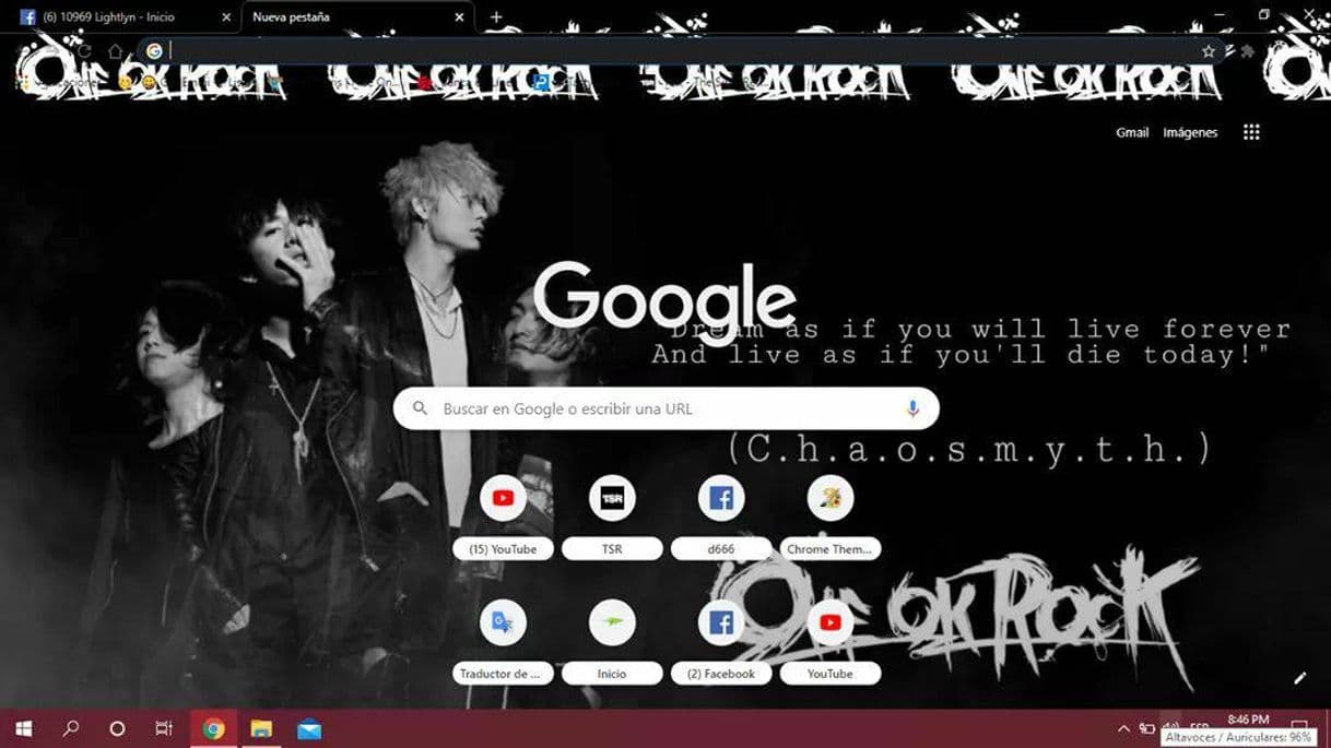 Moda Tema para Chrome de One Ok Rock 