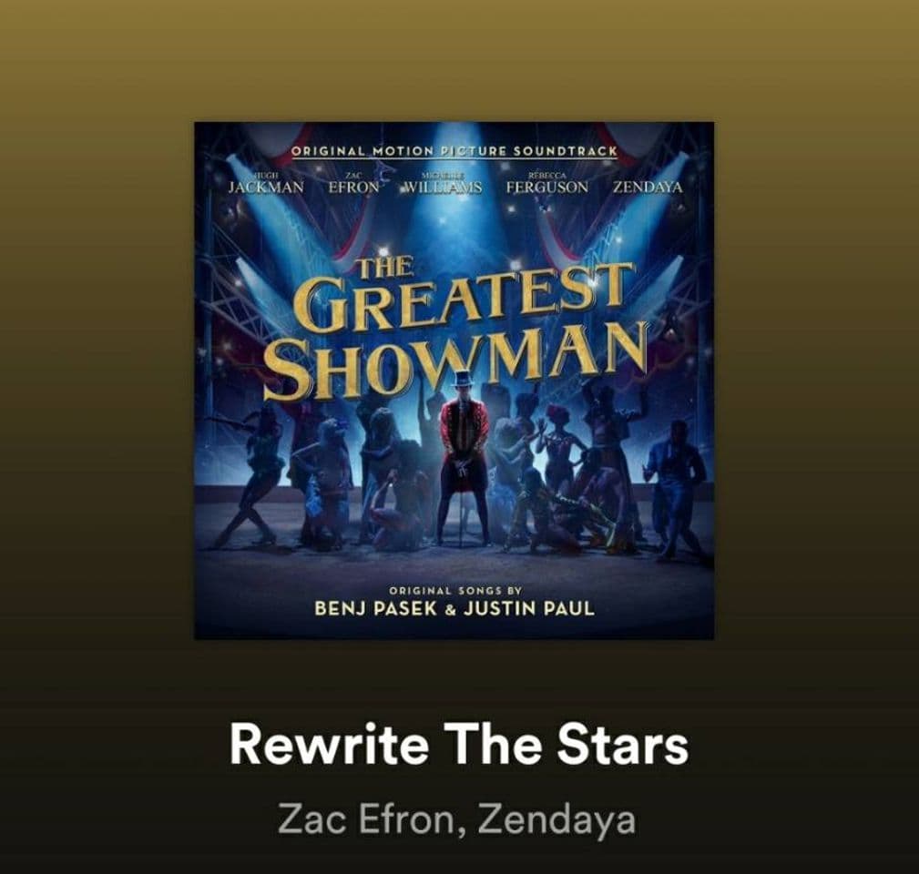 Canción Rewrite The Stars - The Greatest Showman OST