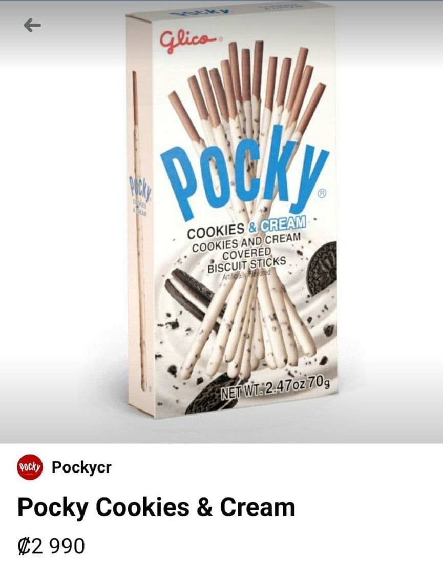 Producto Pocky Cookies and Cream 💙